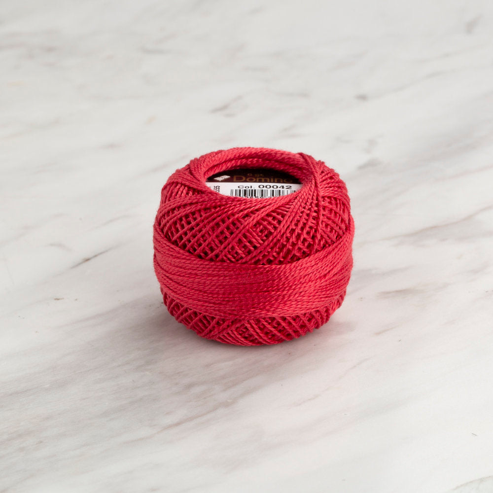 Domino Koton Perle 8gr Açık Kırmızı No:8 Nakış İpliği - 4598008-00042